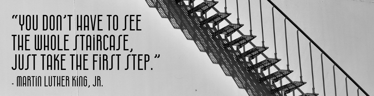 Black & White Encouraging Quote Linkedin Profile Cover