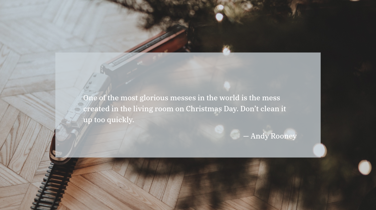 Light Grey Toned Christmas Quote Twitter Cover