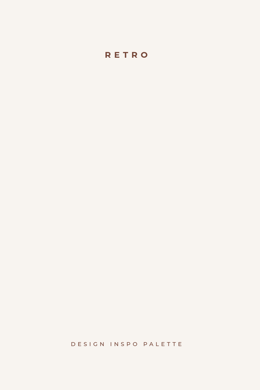 Cream Retro Design Palette Pinterest Post