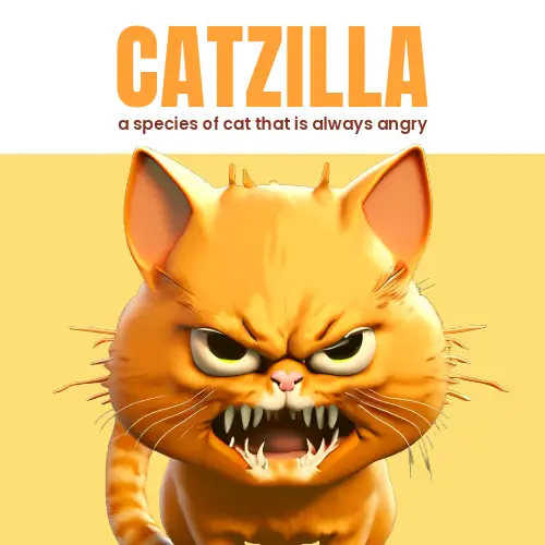 Orange and Brown Angry Cat Meme