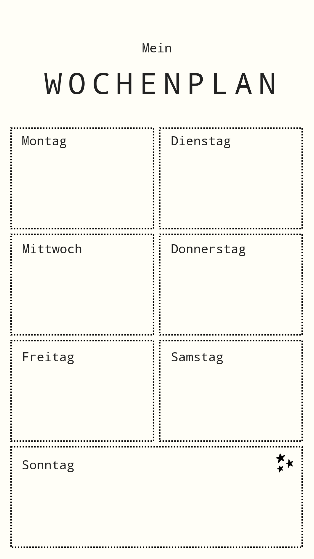 Black Planning Calendar
