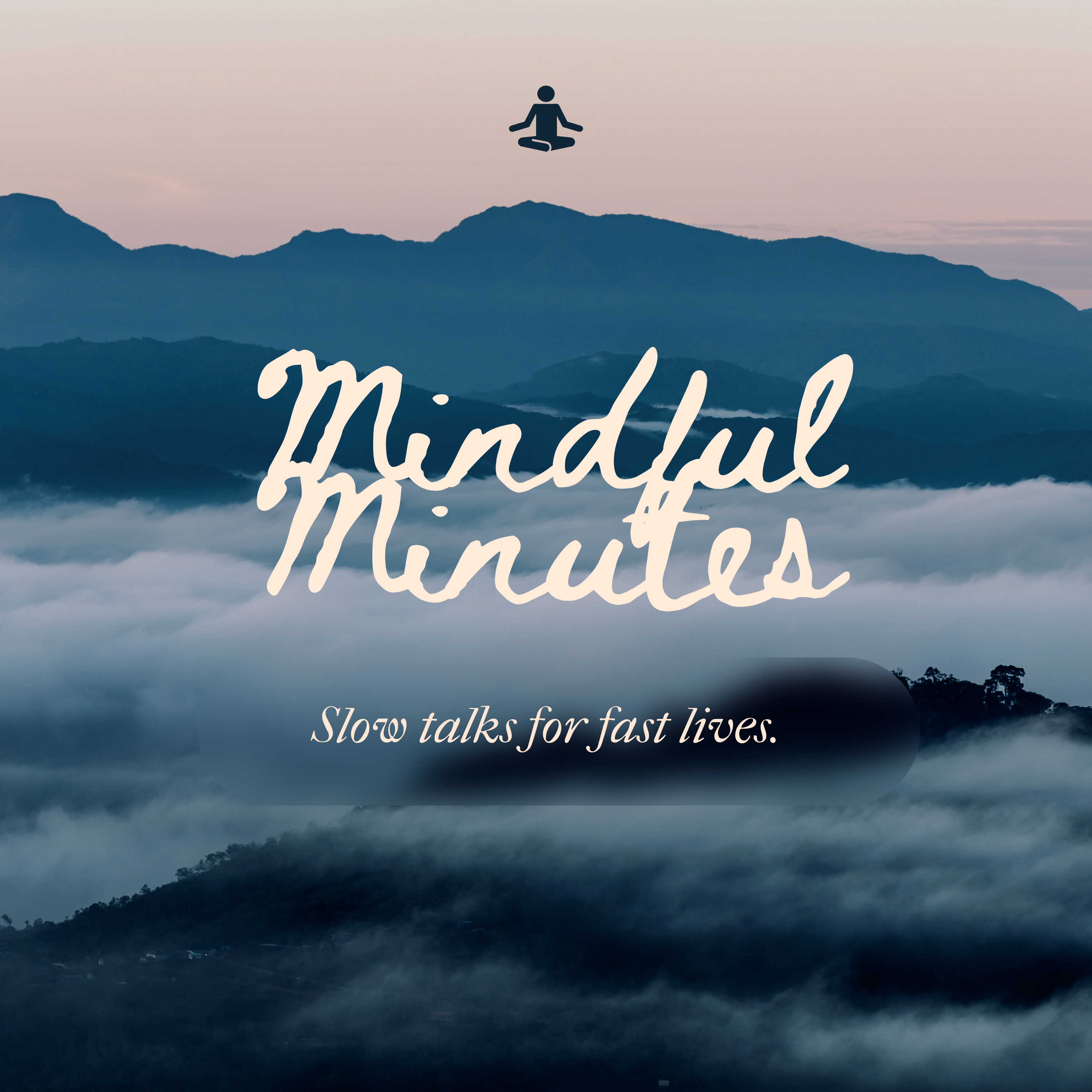 Beige and Blue Mindfulness Podcast Cover