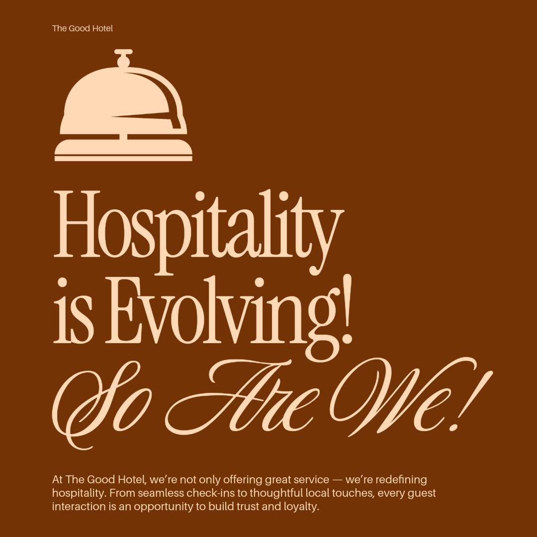 Brown and Beige Hotel Company LinkedIn Post