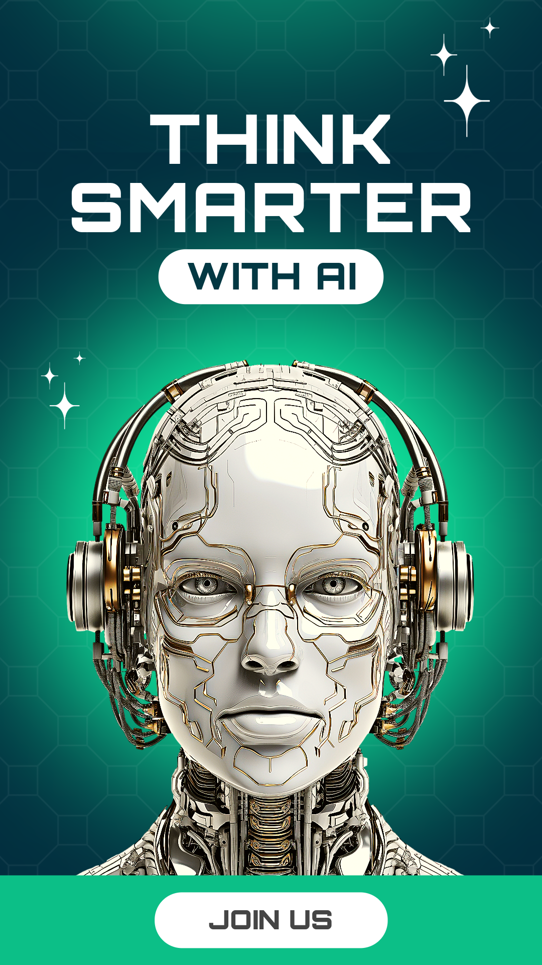 Green and Blue Ai Platform Instagram story