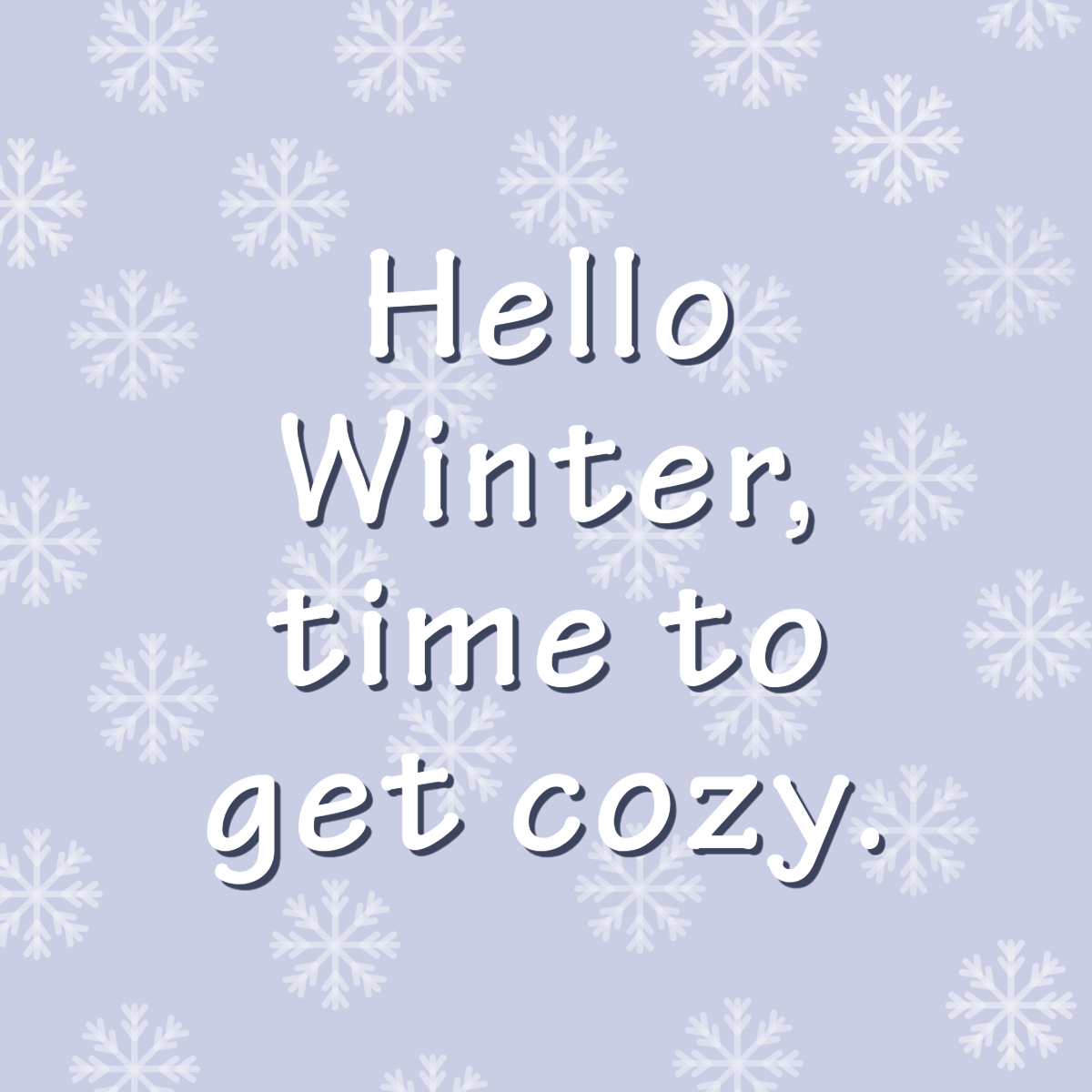 Hello Winter Instagram Square