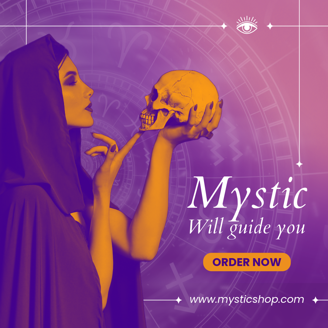 Orange Purple Mythical Product Facebook Ad