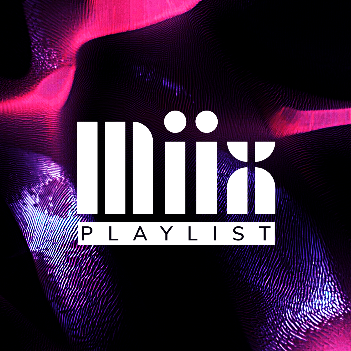 White, Pink & Purple Abstract Mix Playlist Cover