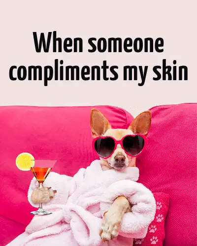 Pink Skincare Meme Instagram Portrait