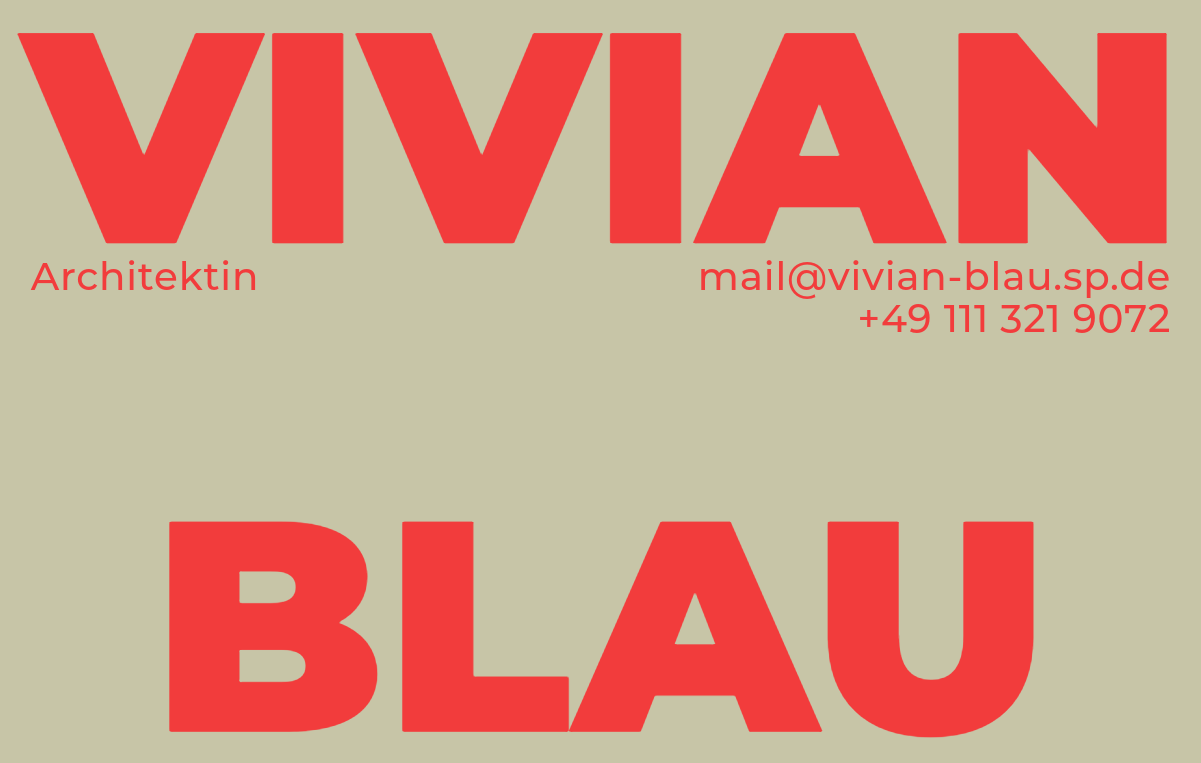 Beige and Red Bold Typography Business Card