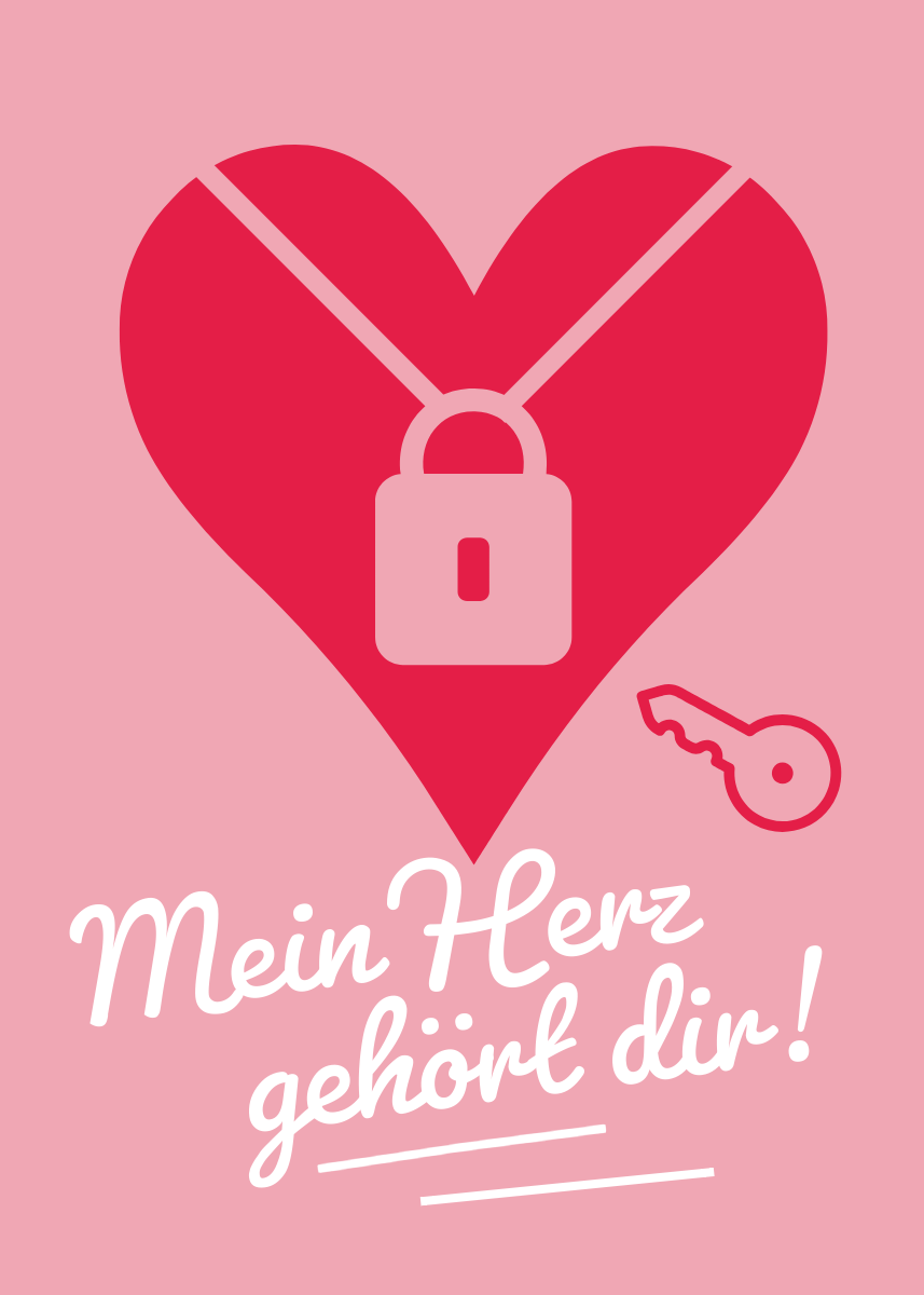 Pink Valentine's Day Card