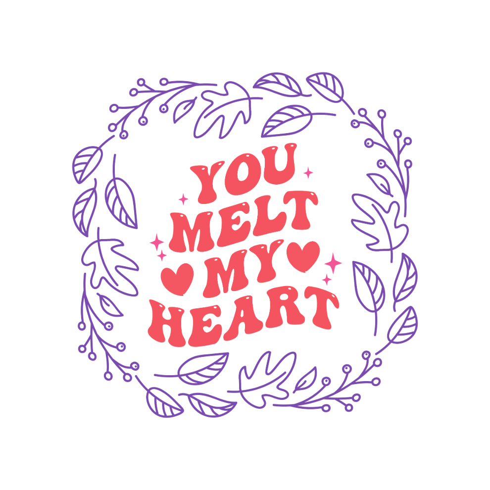 Purple And Red Love Quote Mug