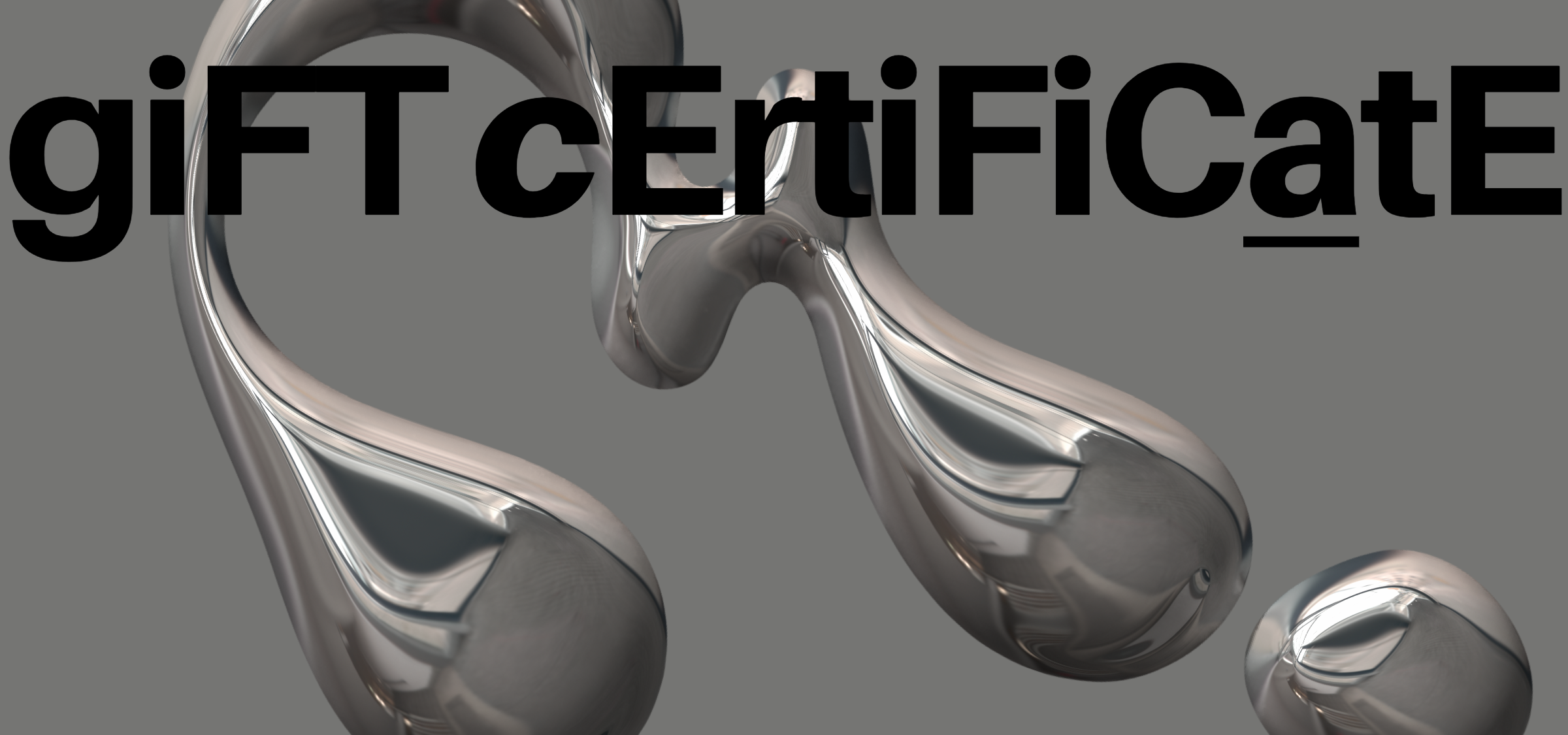 Gray Business Gift Certificate